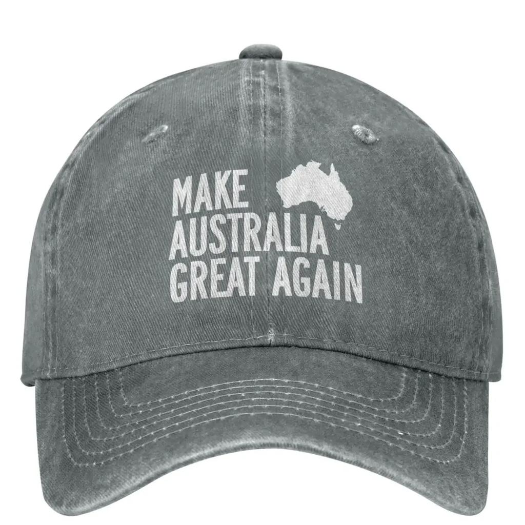 Make Australia Great Again Baseball Cap MAGA Hunting Camping Adjustable Hip Hop Dad Men Women Vintage Sun Visors Snapback Cap