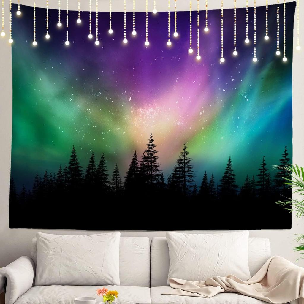Space Tapestry,Space Pattern Science Stars in Galaxy Wall Hanging Large Tapestry Psychedelic Tapestry Decorations Bedroom Living