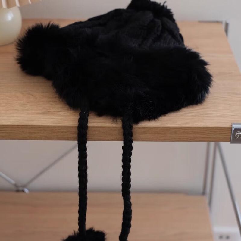 Women s Korean Style Warm Trapper Hat with Earflaps