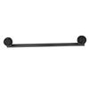 Držák na ručníky 304 Nerezová ocel 45cm Matná černá Bez hřebíků Vrtání Jednotyčový věšák na ručníky Kování