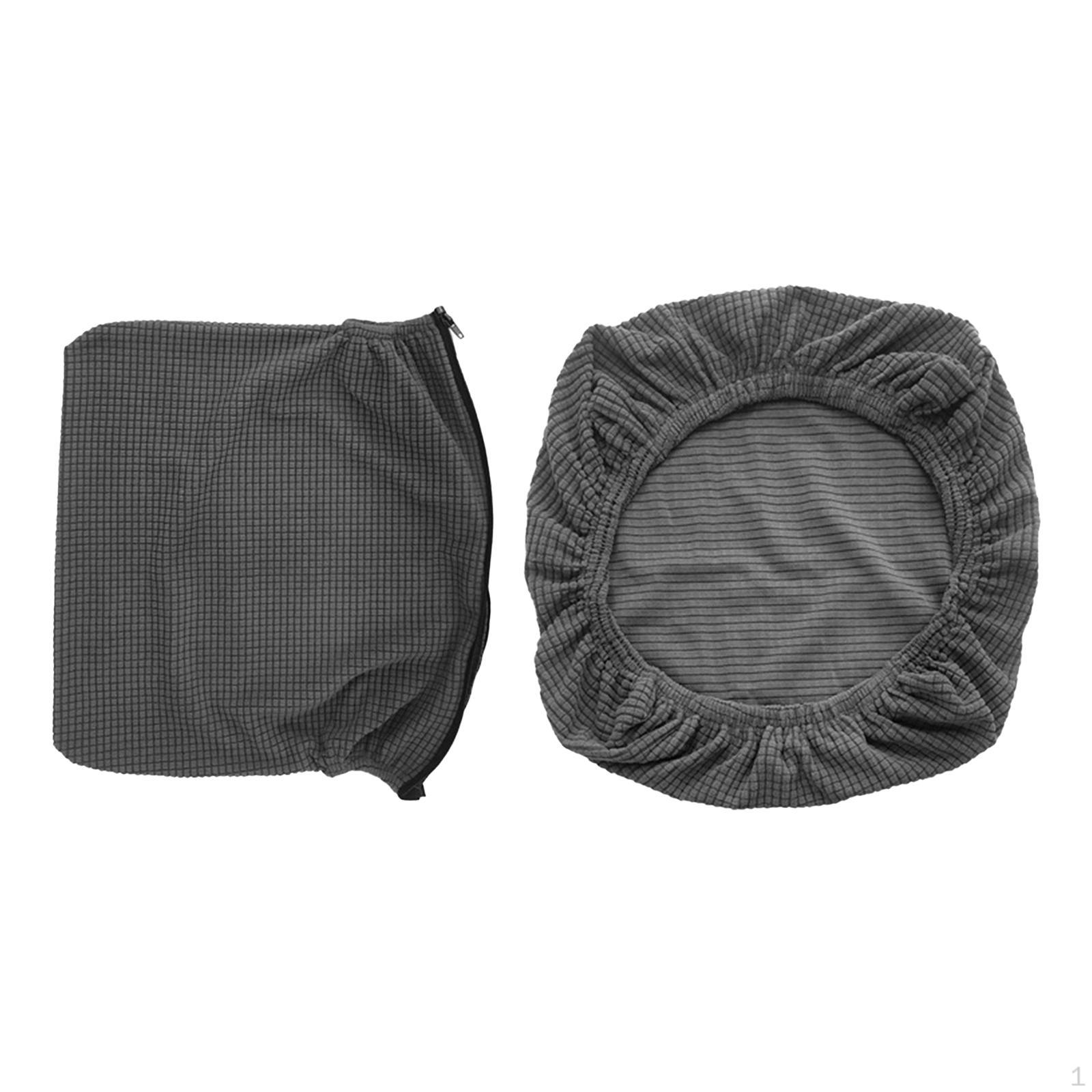 Чехол на стул, Обеденный Растягивающийся Защитный чехол на сиденье офисного кресла темно-серого