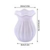 Imitation Ceramic Flower Vase Nordic Solid Color Plastic Dried Plants Vase Flower Arrangement Container Home Living Room Decor