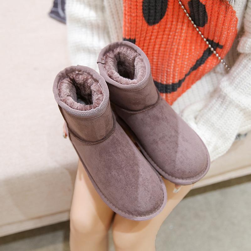 

2025 winter new velvet thickened snow boots soft sole versatile cotton shoes women s cold and warm bread shoes women s G01 35