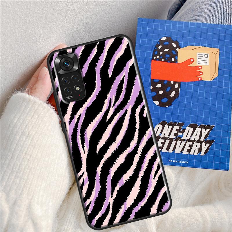 Animal Pattern Zebra Print Case For Xiaomi Redmi Note 11 9 8 10 Pro Note 11S 9S 10S Cover For Redmi 9 10 9A 9C 10C