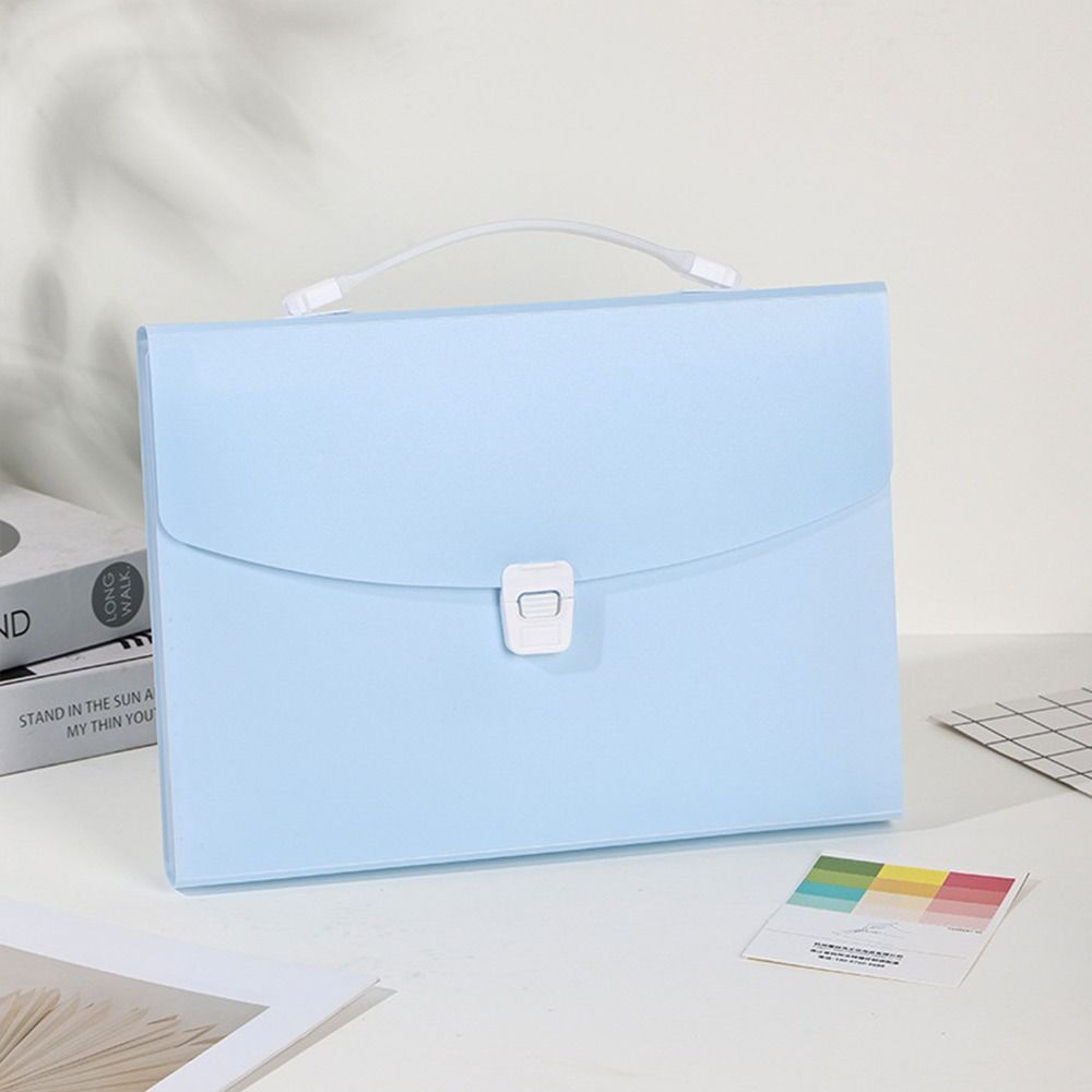 12-Layer A4 File Folder Multi-layer Expanding Large Capacity Data Sorting Storage Bag Waterproof Archive Bag