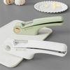 4-In-1 Stainless Steel Garlic Press - Multifunctional Manual Mincer, Crusher & Slicer for Kitchen and Restaurant Use
