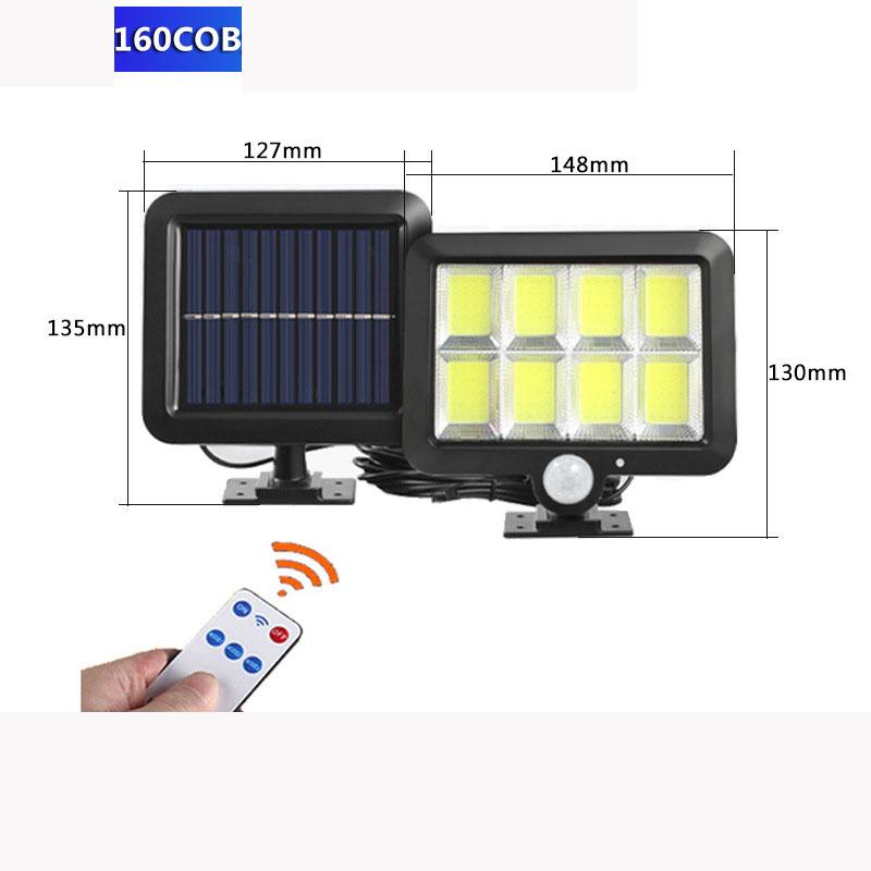 100LED Solar Licht Außen Motion Sensor Aufladen Solar Wand Licht Wasserdicht Notfall Led Licht Straße Garten Veranda Lampe