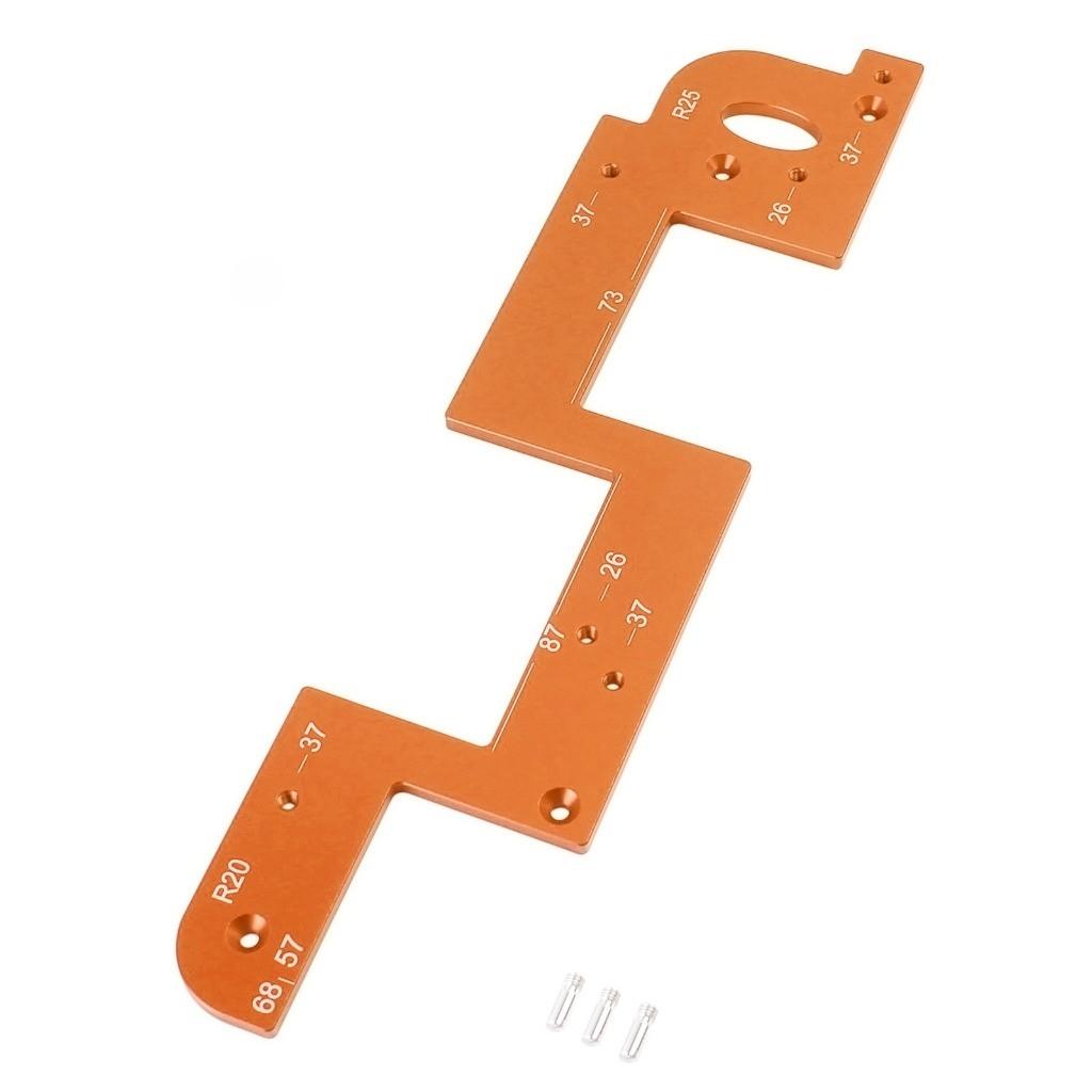Wardrobe Invisible Embedded Handle Slotting Template Kitchen Handle Cabinet Door No Handle Needed Slot Positioning Tool