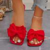 Plus-size Women's Shoes, Square-toe Shoes, Slip-on Sandals, Slippers
