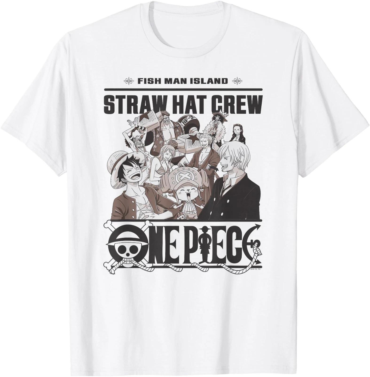 One Piece Anime Straw Hat Crew Fish Man Island T-Shirt 3XL
