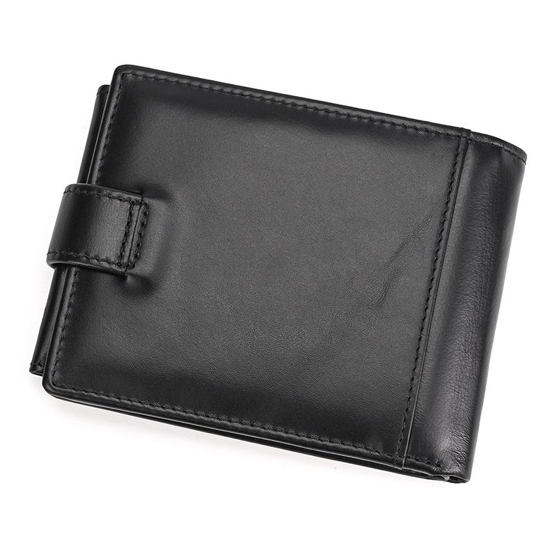 High Fashion top layer cowhide coin purse men genuine leather male wallets business designer male purse short trifold wallets