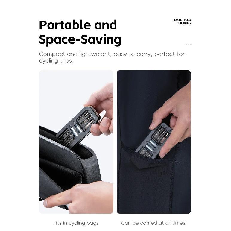 Kit di attrezzi portatile 10 in 1 per la riparazione della bicicletta Chiave esagonale multi-modello Attrezzi combinati per la manutenzione della bici Accessori per il ciclismo