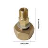 Camping Gas Stove Converter Copper Outdoor Stove Connector Tank Adapter Practical Gas Furnace Conversion Head Enduring