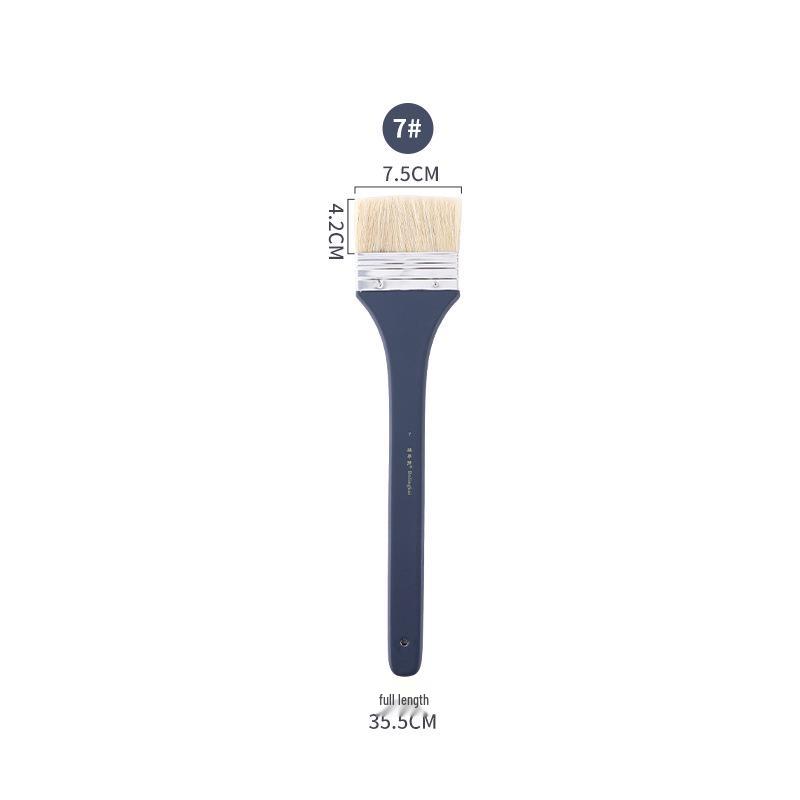 Extended Handle Boar Bristle Paint Brush for Wall and Oil Painting