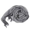 Women Elegant Windproof Shawl Winter Lengthened Thickened Imitation Cashmere Solid Color Scarf