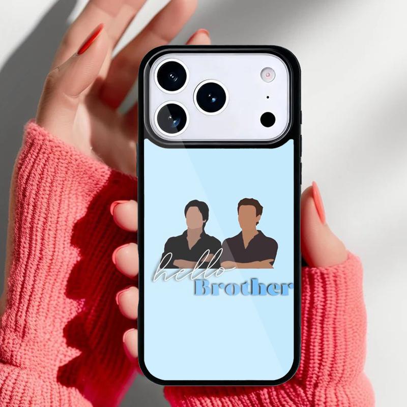 Damon Elena The Vampire Diaries Phone Case for iPhone 17 16 15 14 13 Pro Max Back Cover for 12 11 Pro Coque