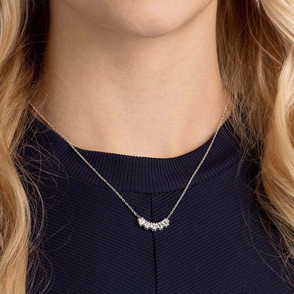 Swarovski Sunshine Rhodium Plated Necklace Women Necklace White-Gold 5472490