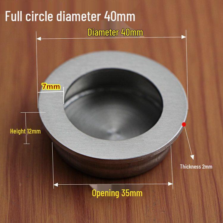 

Stainless Steel Recessed Hidden Pull Handle for Sliding and Cabinet Doors