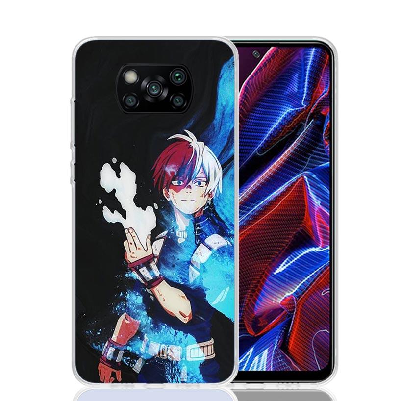 My Hero Todoroki Shoto Case Phone Cover for Xiaomi Redmi Note 10 9 9S 8 8T 7 5 Pro Mi 12T 11T 10T 9T 12 11 Lite A3 A2 Trend Fund