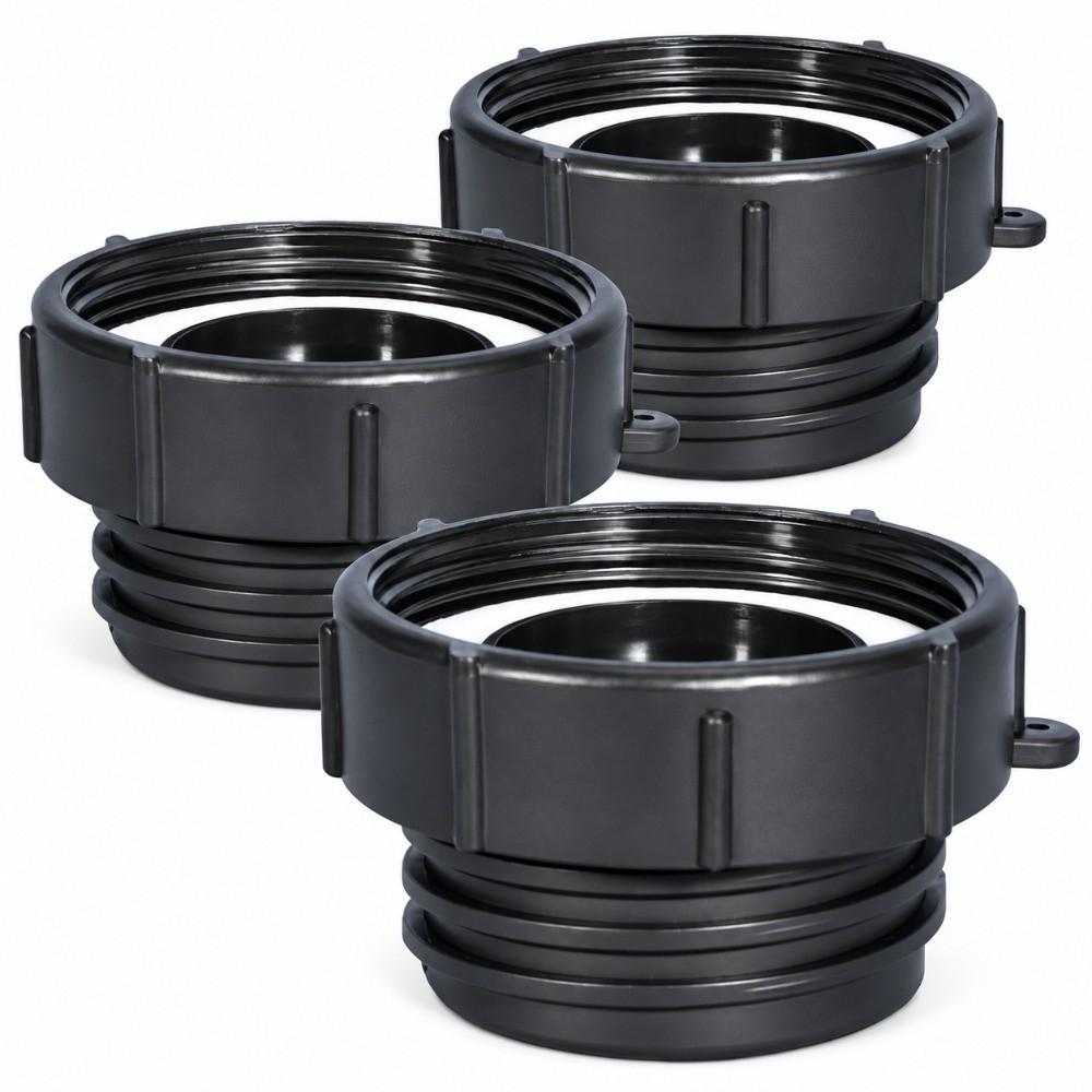 S60 Thread IBC Tank Adapter Black Barrel Connector New Tank Coupling  For IBC Water Tank