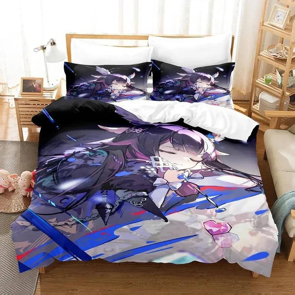 Anime Game Genshin Impact Columbina Bedding Set Duvet Cover Bed Set Quilt Cover Pillowcase Comforter king Queen Size Boy Adult