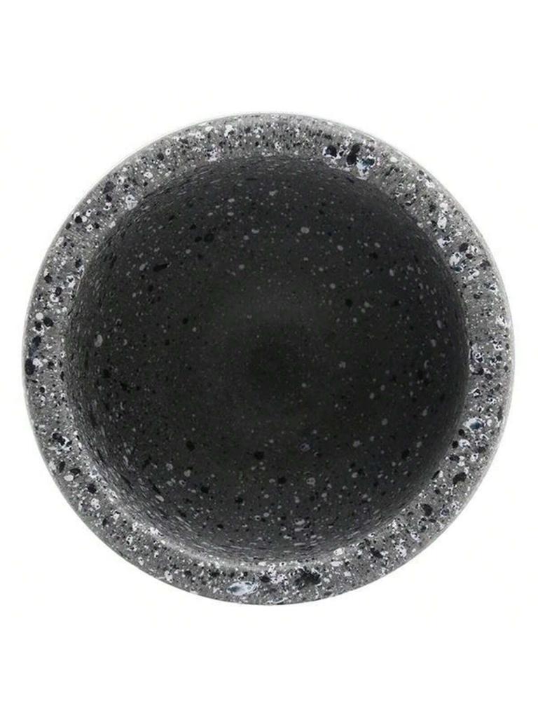 1pc Granite Texture Garlic Press, Mortar And Pestle Set, Food Crusher For Garlic, Chili, Spice Grinding, Kitchen Tool
