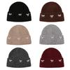 Bonnet en maille perle et nœud d'hiver Doux Mignon Ample Bonnet Décontracté Couleur Unie Chapeaux Chauds pour Femmes