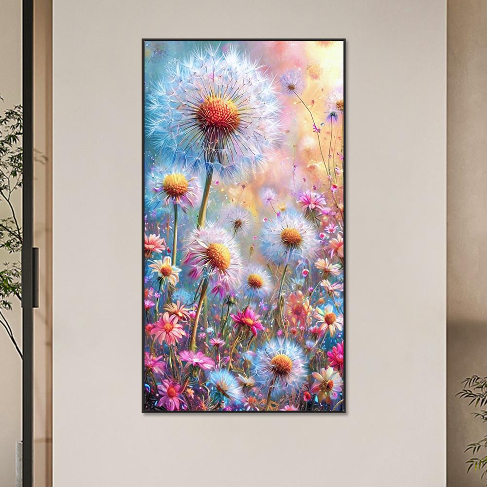 5D DIY Full Round Drill Diamond Painting Flowers Grass Kit Home Decor Art Craft