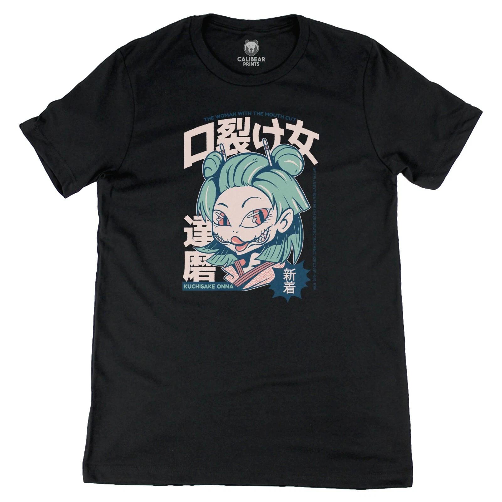 Kuchisake Onna Yokai Japanese Folklore Graphic Art Tee Novelty T shirt S