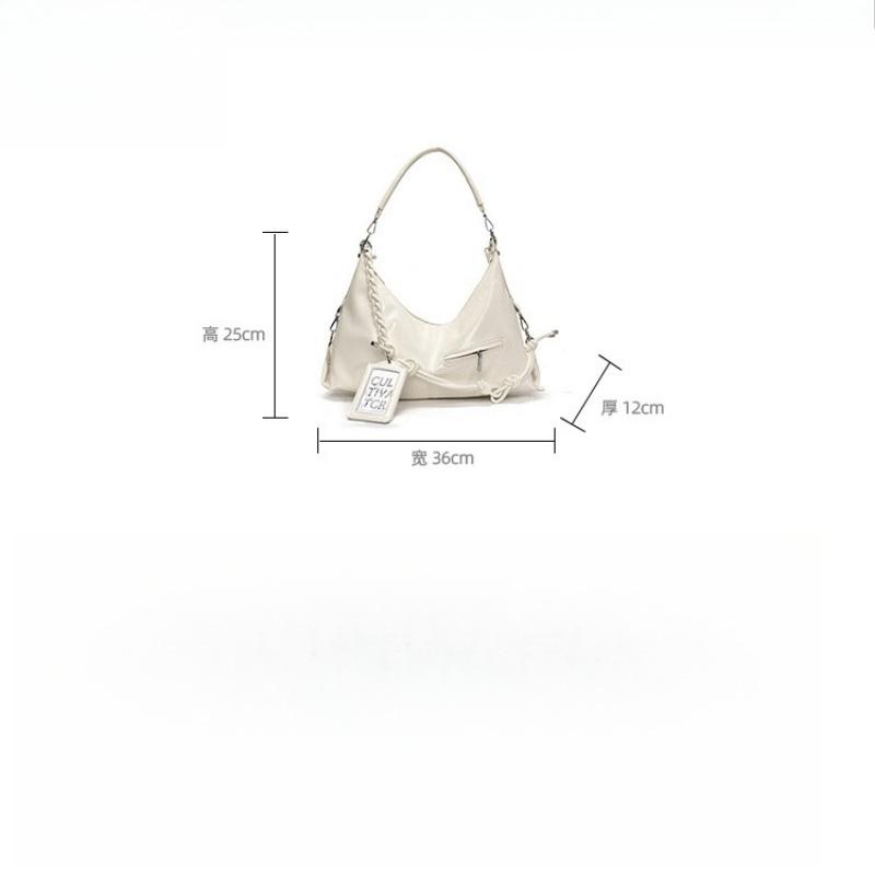 Summer Niche Solid Color Underarm Bag Fashion Shoulder Oblique Span Bag Women 2025 New Popular Commuter Tote Bag