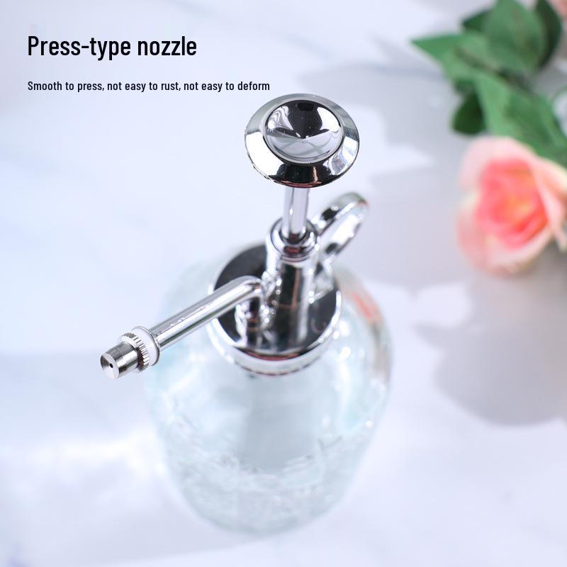 Stor Bladglas Sprayflaska - Hushållsträdgårdsvattnare med Tryckmunstycke