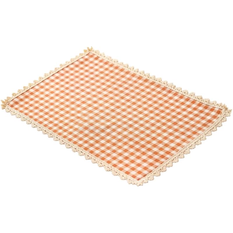Tovaglietta Rettangolare da Pranzo, Tovaglietta da Tavola in Tessuto a Quadretti 30 X 40 Cm per Posizionamento Individuale dei Posti per i Pasti