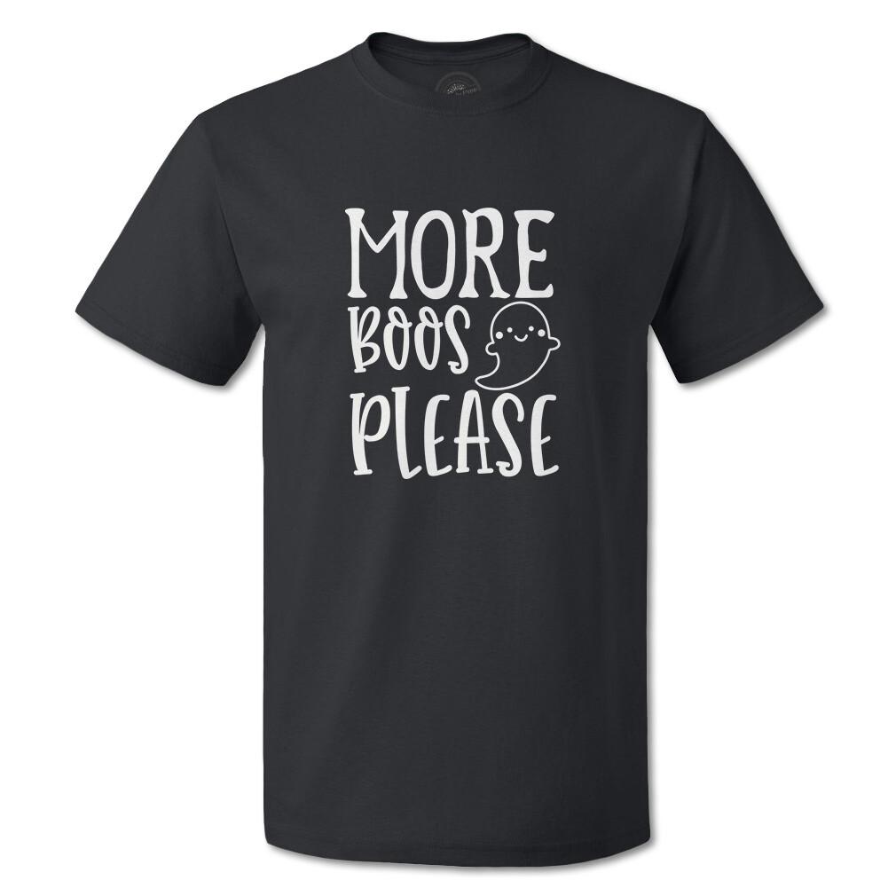 Funny Graphic T Shirts Halloween More Boos Please Cotton Bats Top Frankenstein XL