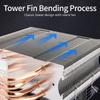 4 Heat Pipe ARGB CPU Air Cooling Fan PWM 4Pin ARGB Cooling Fan For PC Case Computer Hardware Thermal Management