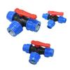 Irrigation 3-Way Ball Valve Plastic Water Pipe Fittings T-type PE Pipe Faucet Diverter  Garden