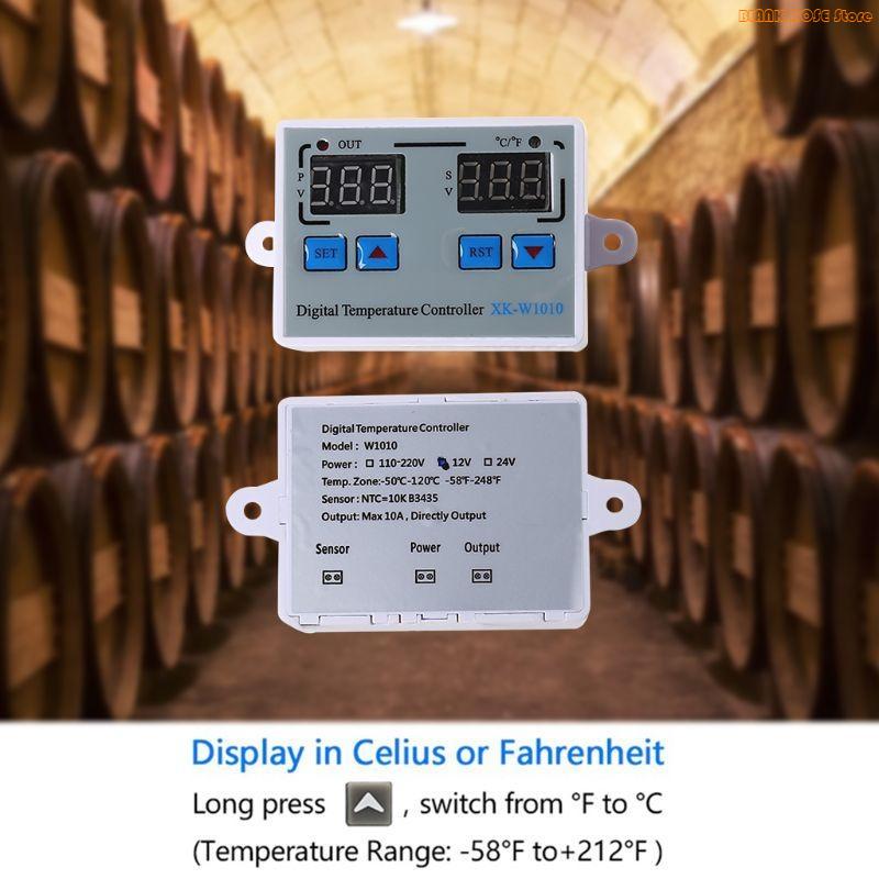 K1AE Digital LED Temperature Controller 10A and Centigrade Thermostat