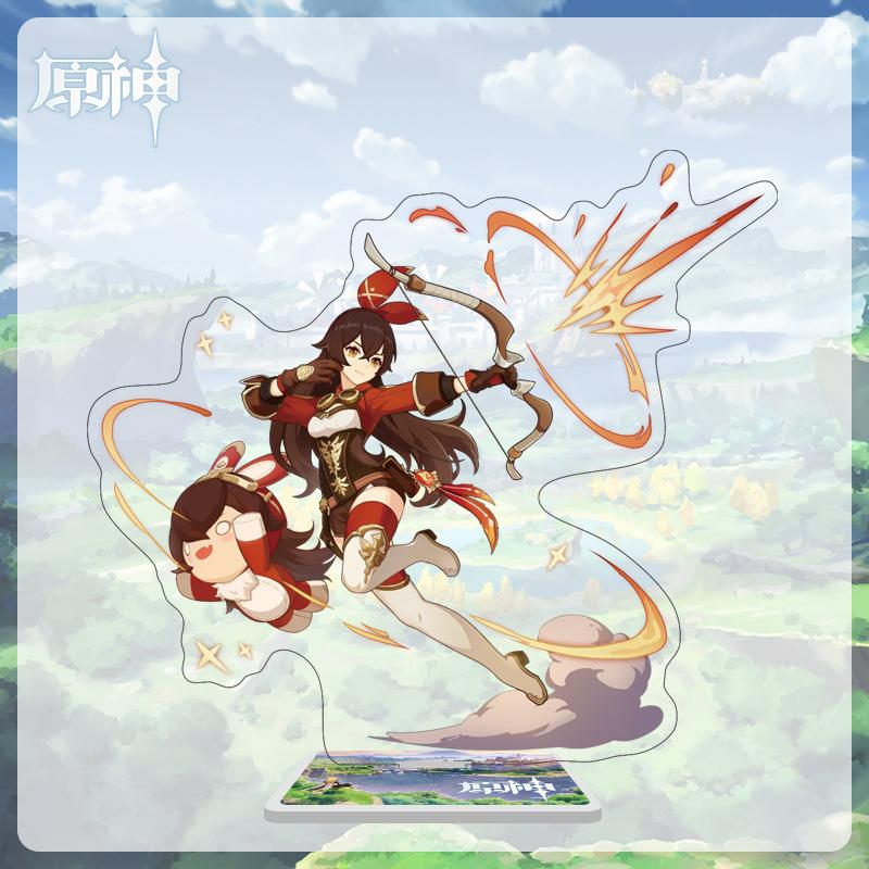 

Акриловая большая стойка высотой 16 см с персонажами из Мондштадта, Ли Юэ и Инадзума из Genshin Impact 16cm