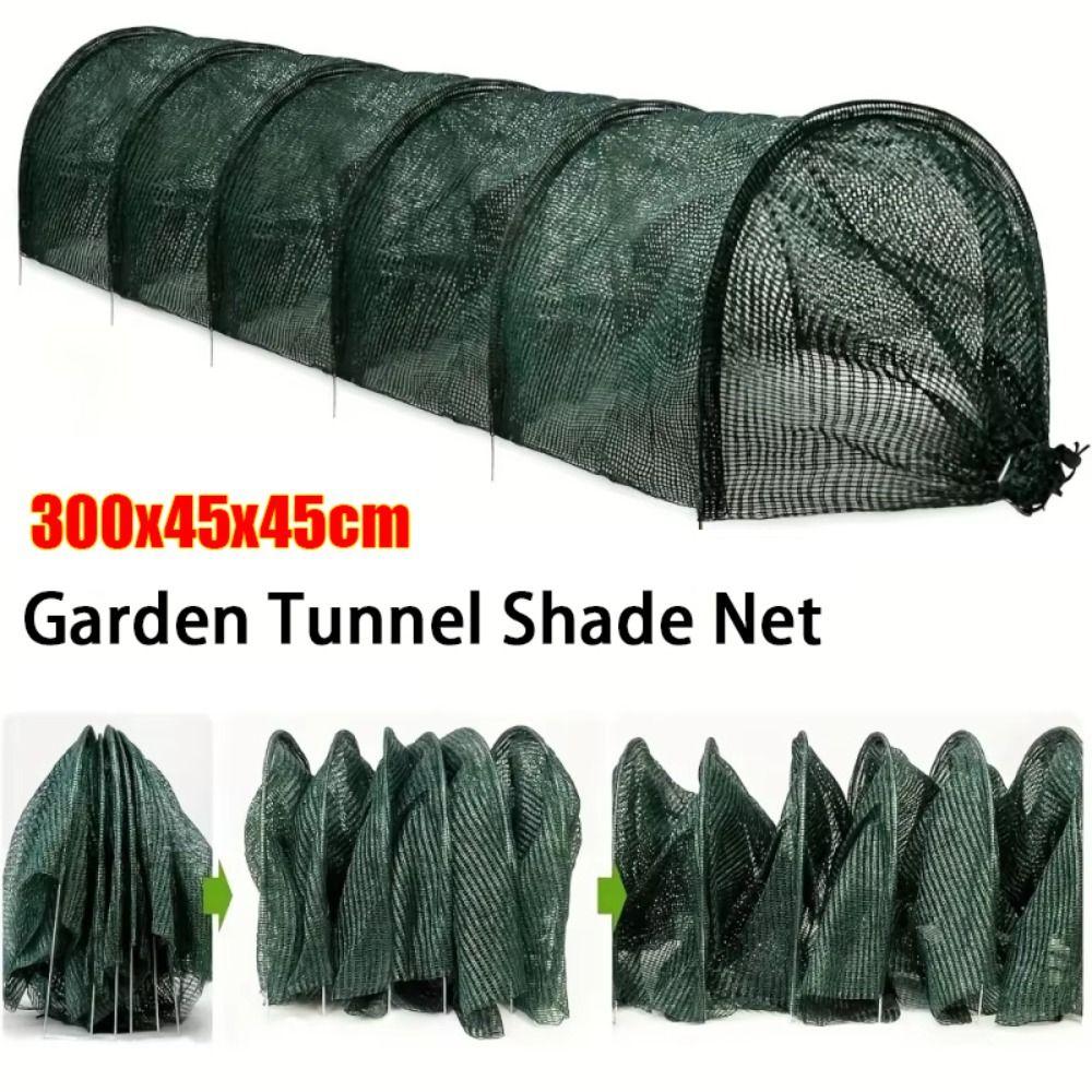 Metal Frame Garden Tunnel Shade Net Cloche Hoops Garden Tunnel Greenhouse for Plant Protection