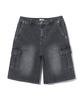 Ucla Unisex Cat Brush Cargo Bermuda Denim Shorts [Dk-Grey] (Uc5Dh20)