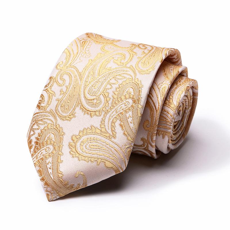 Tie Tie Polyester Silk Tie 8Cm Business Men'S Dress Wedding Studio Tie