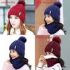 Ladies Oversized Knit Cap With Ear Protection And Letter Print For Winter Outdoor Use