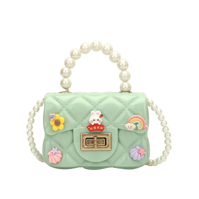 Stylish Mini Shoulder Bag For Girls With Cute Pearl Design And Versatile Colors