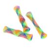 3Pcs Cat Spring Shape Tube Toy Colorful Bouncing Interactive Toy with Bell and Catnip