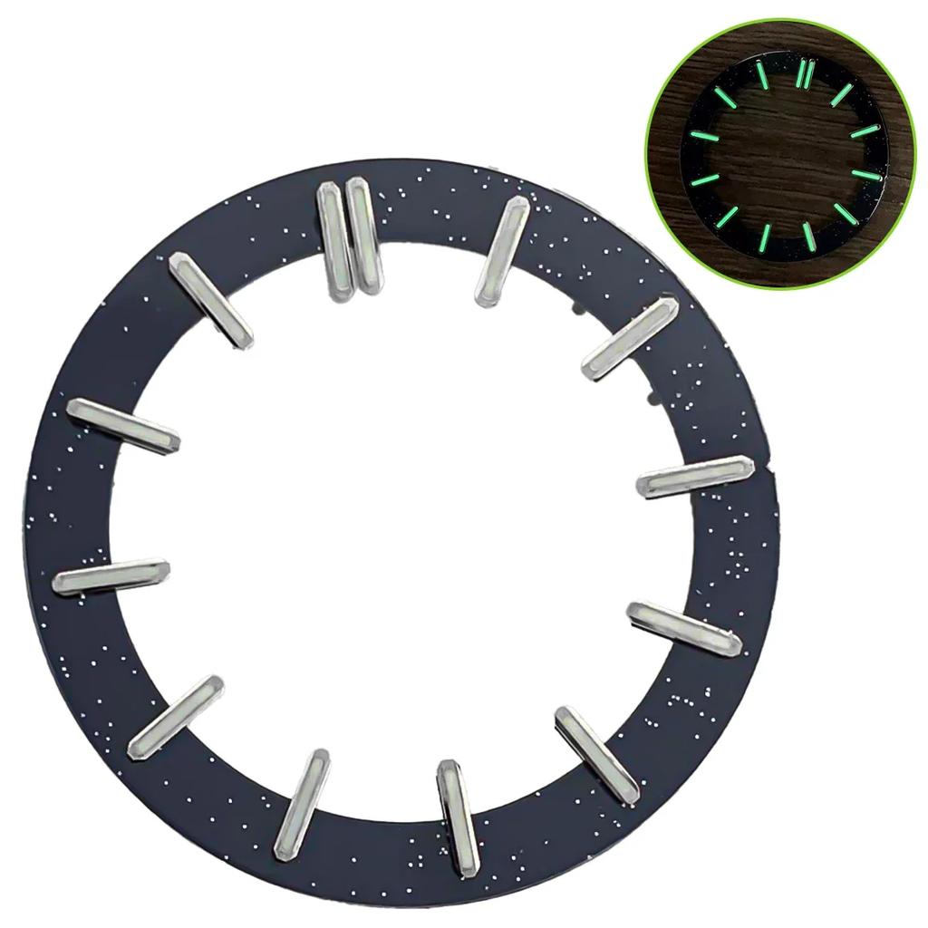31.8MM Green Luminous Watch Dial for NH70 Movement Round Dials Watch Modified Accessories