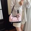 Niche bow bag women's new versatile shoulder underarm bag fashionable portable work small bag