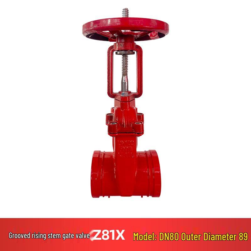 Z85X Groove Hidden Stem Gate Valve: Manual Ductile Iron Gate Valve with Exposed Stem and Firefighting Elastic Seat Seal.