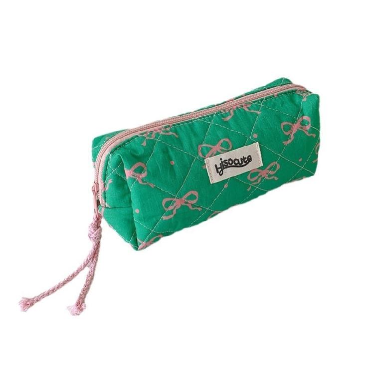 

Large Capacity Pen Case 7.6x3.4x3Inch Pen Pouches Multifunctionnal Pencil Case Travel Cosmetic Storage Bag for Girl 1 зелёный