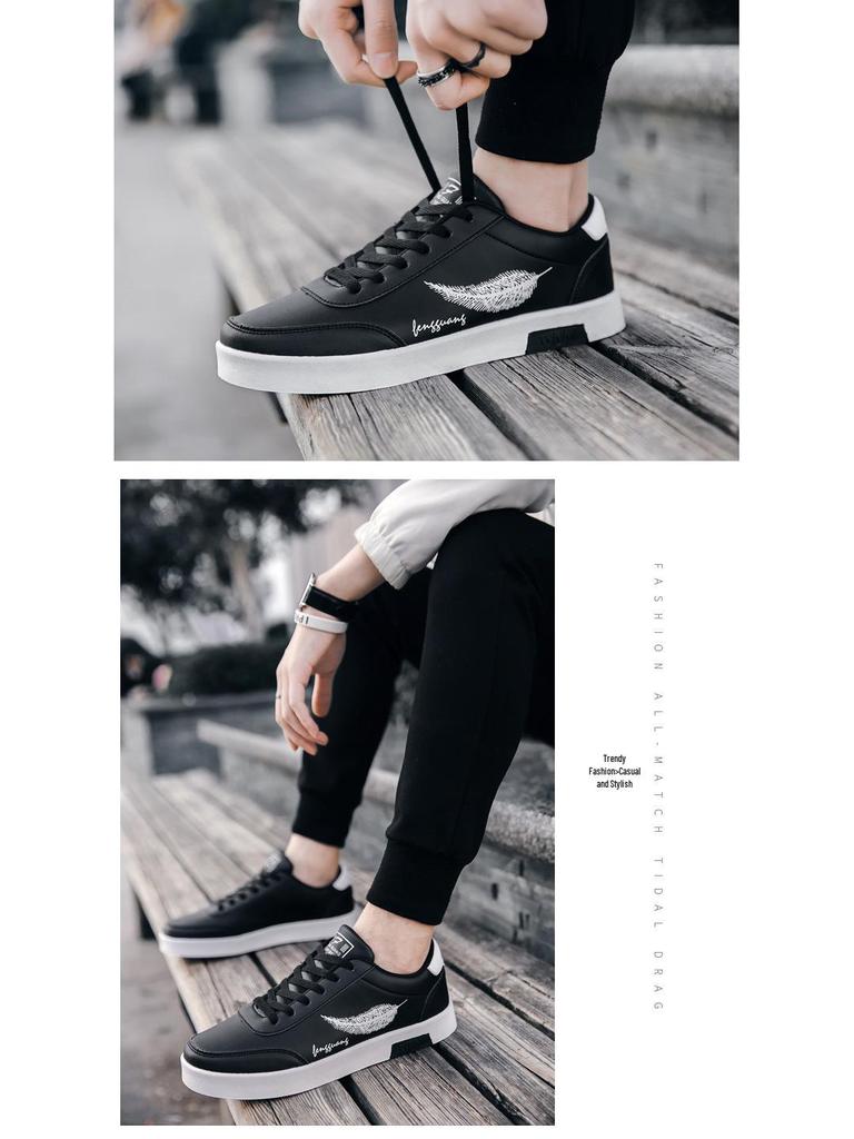 Herren Trendige Lässige Skateschuhe Herbst 2025: Verschleißfeste weiße Sneaker für täglichen Sport und Studentengebrauch