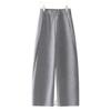 High-End Wool Wide-Leg Curved Pants for Women - Autumn/Winter 2025 Petite Nine-Point Casual Long Trousers