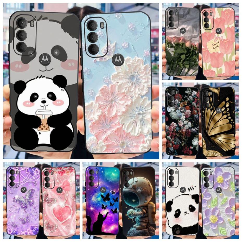 Lovely Printing Case For Motorola Moto G71 5G Soft TPU Black Silicone Back Cover For MOTO G71 G 71 5G XT2169-1 Phone Cases